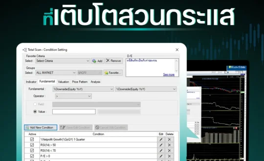 SCAN หาหุ้นที่เติบโตสวนกระแส